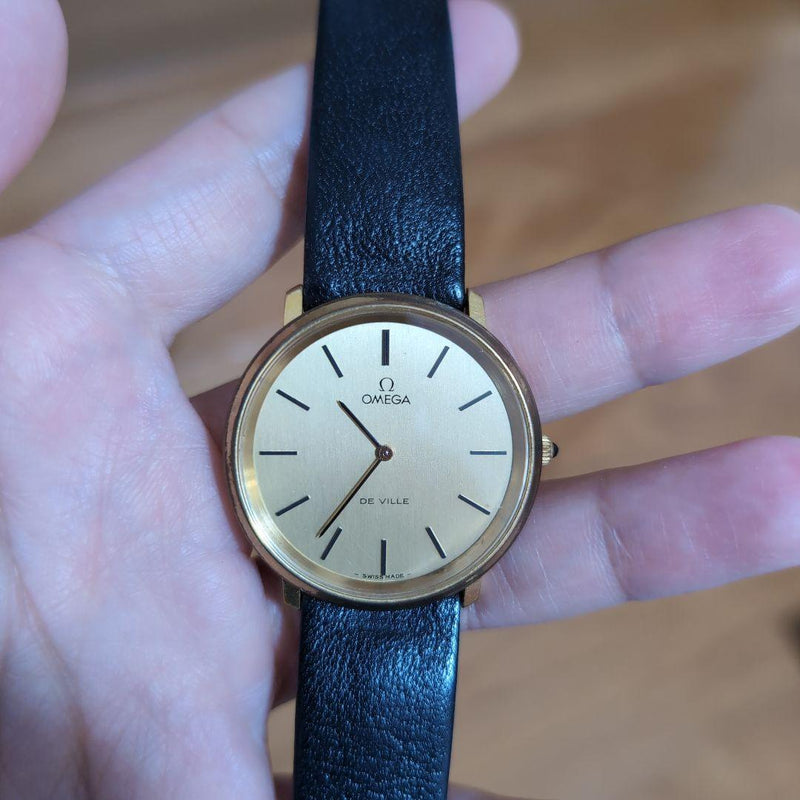 Omega De Ville Gold Hand-winding Watch Vintage Luxury Dress Watch