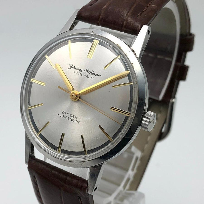 Young Homer Vintage Watch Hand-winding Overhauled Dial Mechanical