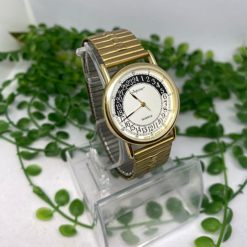 24-hour Display Watch 584506-60 Mens Analog Wristwatch Classic Style