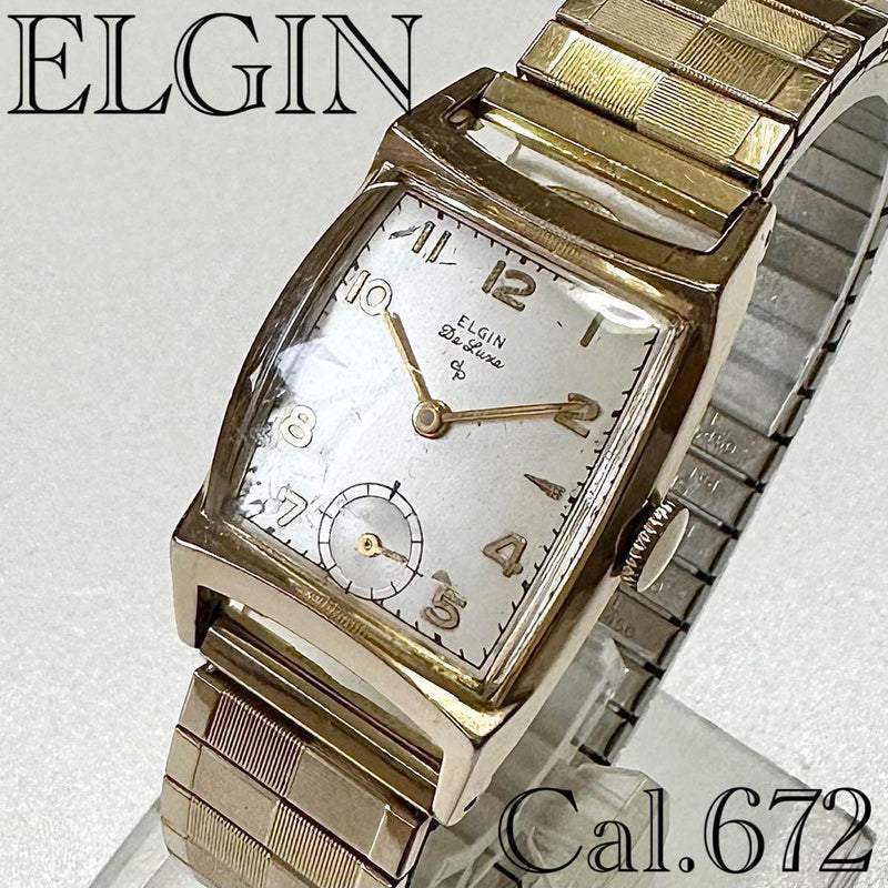 Cal. 672 Mens 10k Gold Filled Hand-winding Watch 1950s Antique Wristwatch
