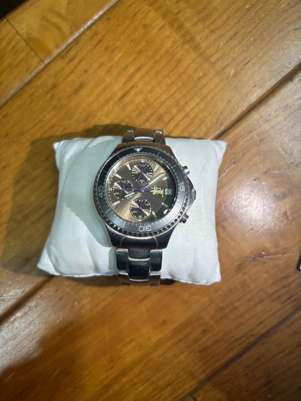 Stussy Tourmaster Watch Mens Wristwatch Casual Fashion Stainless Steel Band