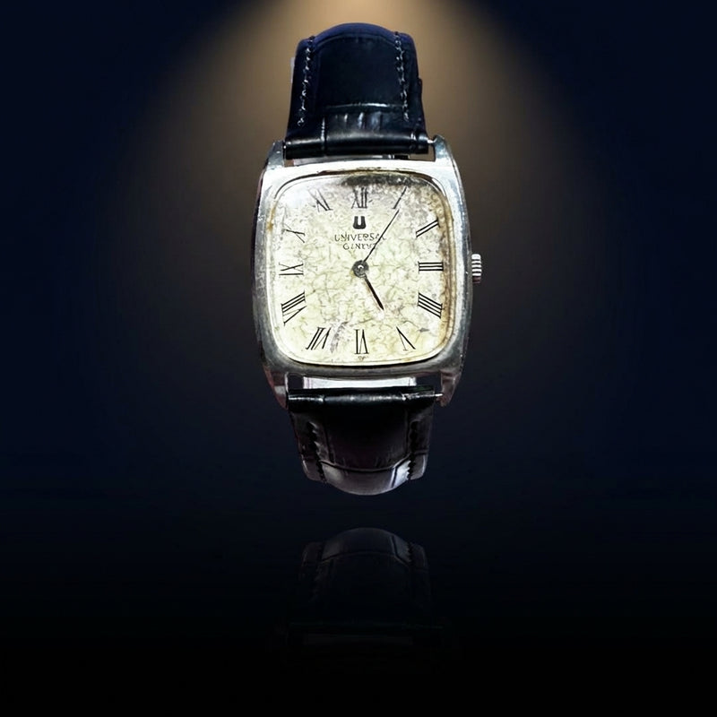 Universal Genève Vintage Wristwatch Square Manual Winding Mens Watch