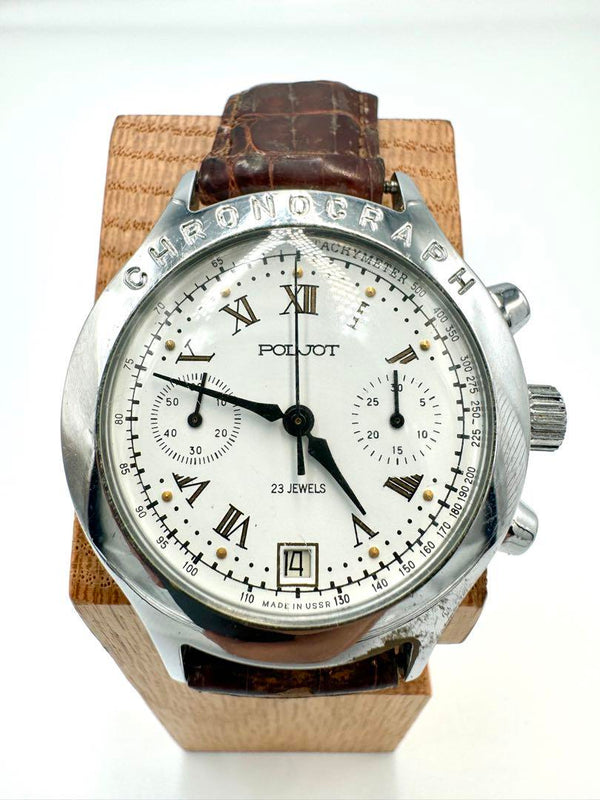 Poljot Chronograph Wristwatch 23 Jewels A944 Manual Winding Watch Mechanical