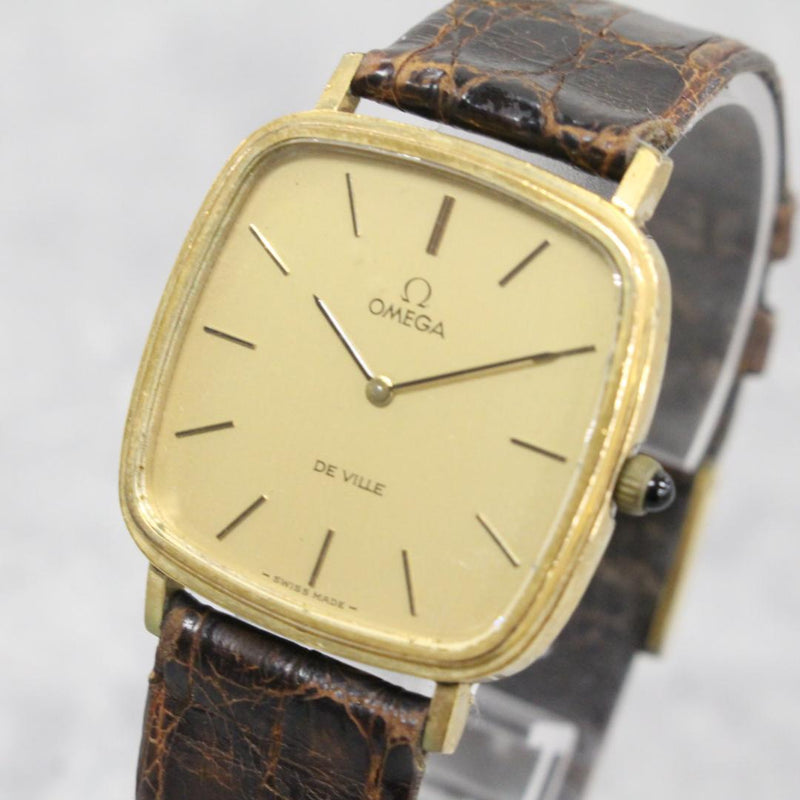Omega De Ville Cal.625 Hand-winding Mens Watch Square Vintage Dress Watch