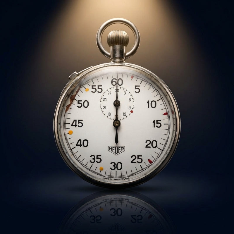 Tag Heuer Mechanical Hand-wound Stopwatch Precision Timer Sports Event Heuer