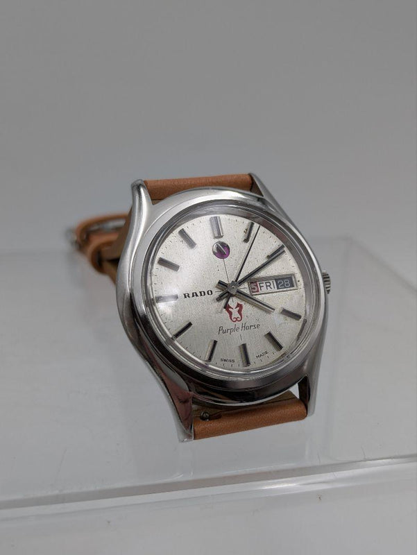 Purple Horse 11796  Watch Overhauled Vintage Swiss Made
