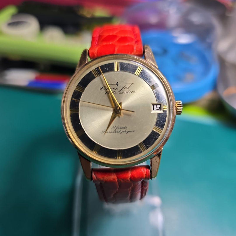 Jet Auto Dater 21 Jewels  Watch Hand-winding Vintage Style