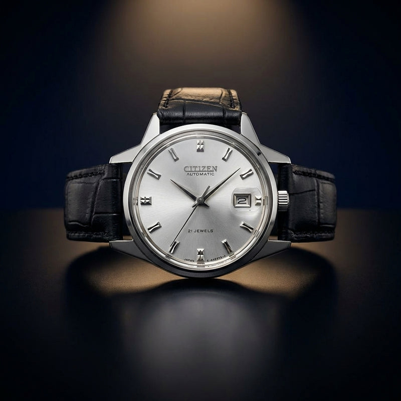 4-600126ta Parawater  21 Jewels Vintage Watch Mens Analog