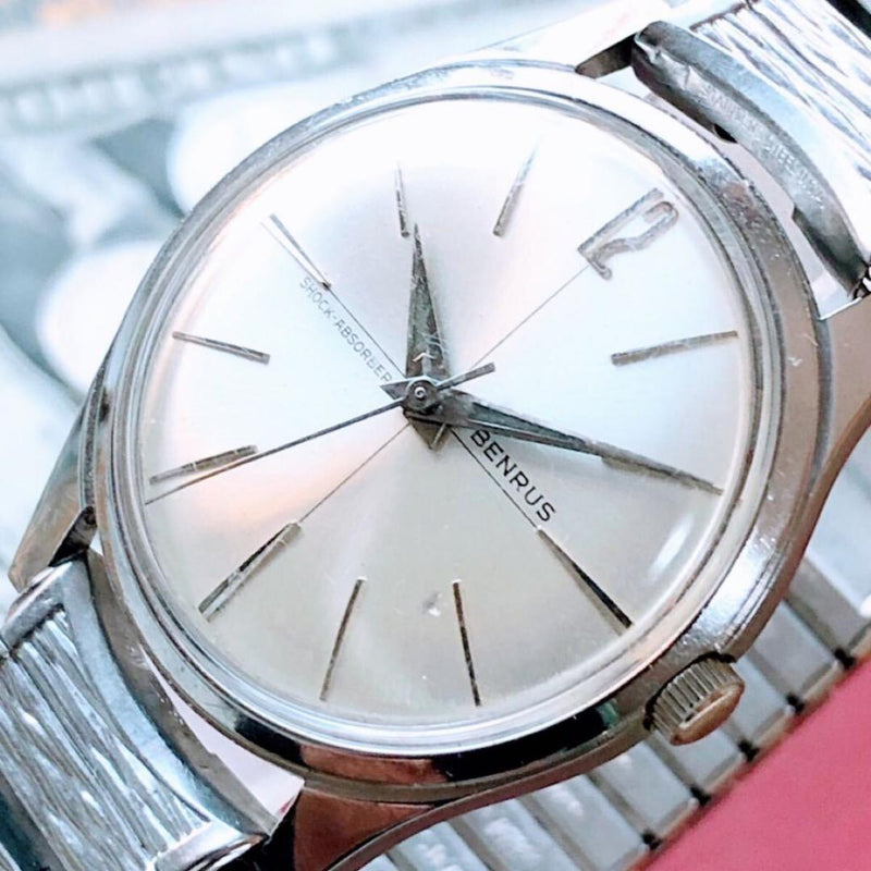 Watch 3679 Mens Chic Antique Wristwatch Manual Wind Working Condition