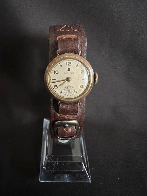 Pre-war 14k Gold-filled  Seikosha Small Seconds Antique Watch S Crane Mark