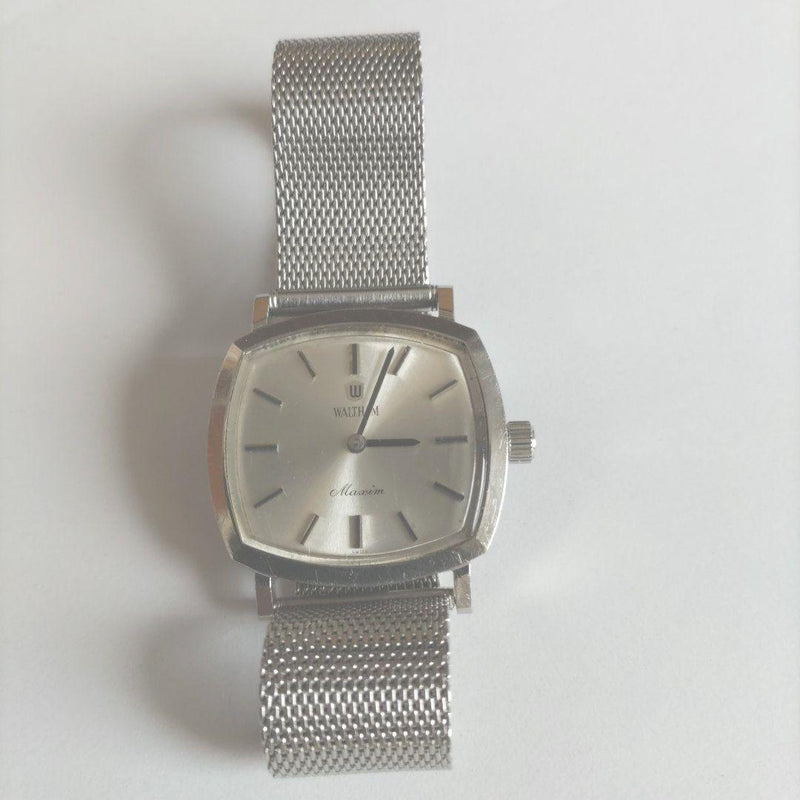 Maxim Hand-wound Watch Silver Vintage Mechanical Wristwatch Collectible