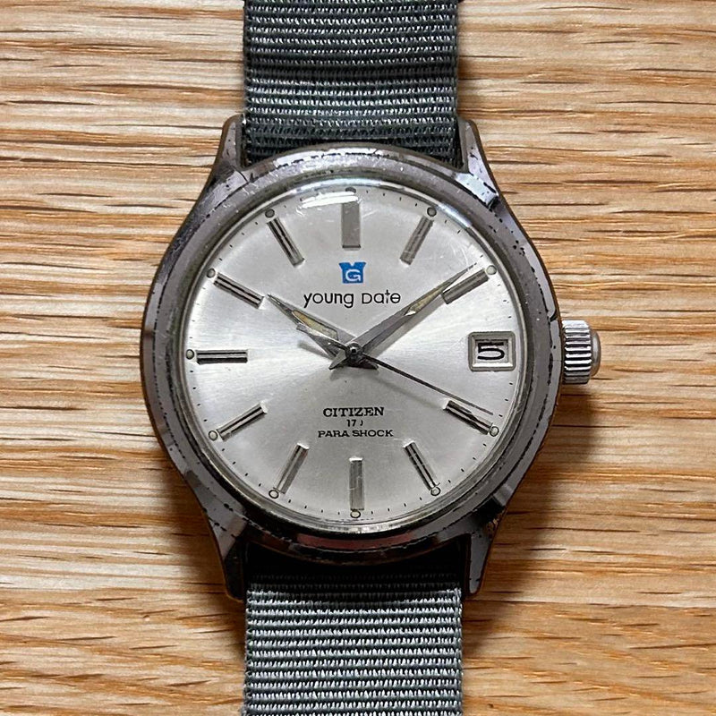 Young Date G Calendar Watch 17 Jewels Alpinist Model Vintage Style