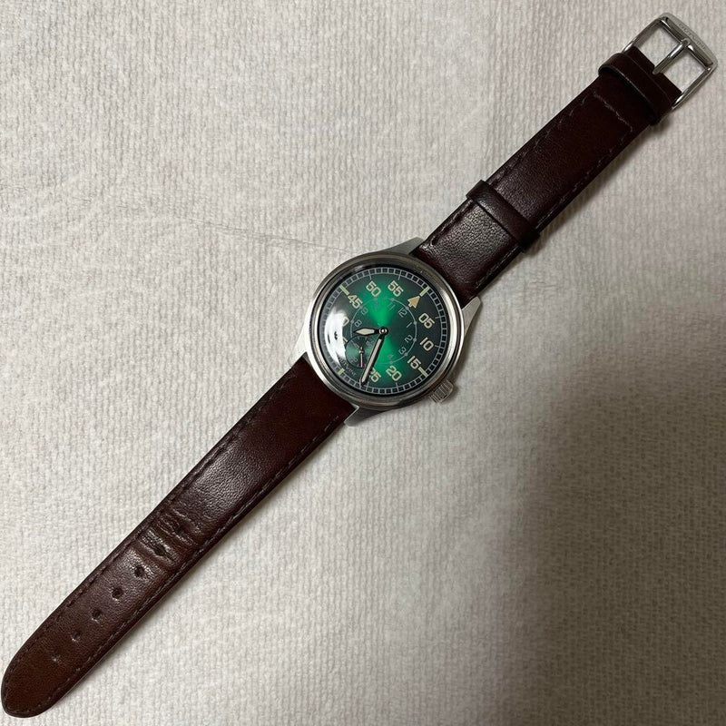 Hand-wound Watch Green Dial Mechanical Wristwatch For Men Premium
