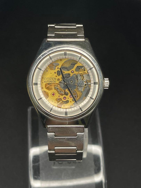 Skeleton Mens Watch Open Heart Mechanical Watch