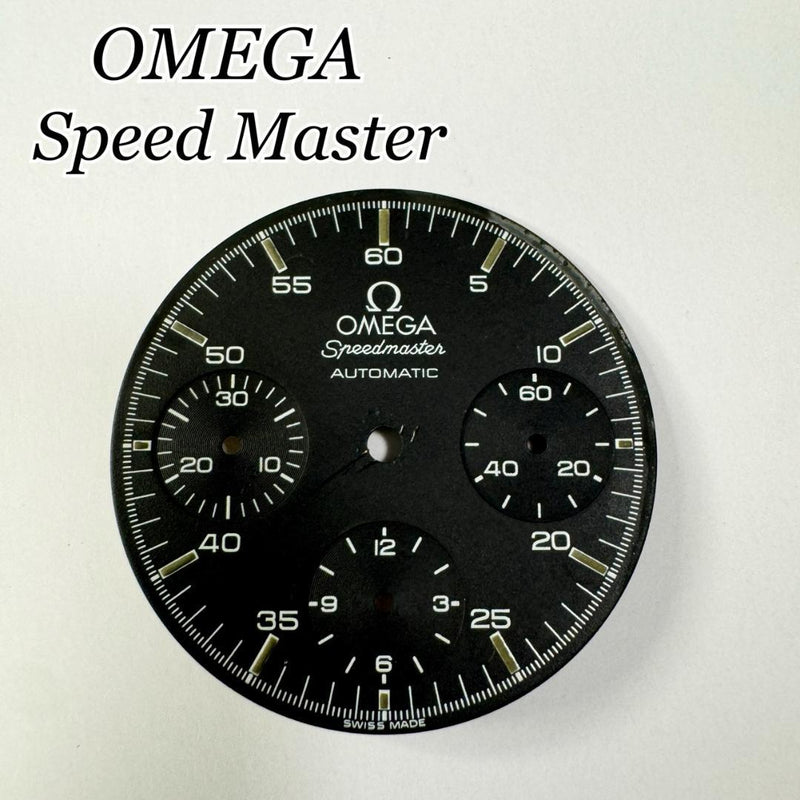 Omega Speedmaster Dial Black Yz4617 Authentic Watch Part Replacement Chronograph