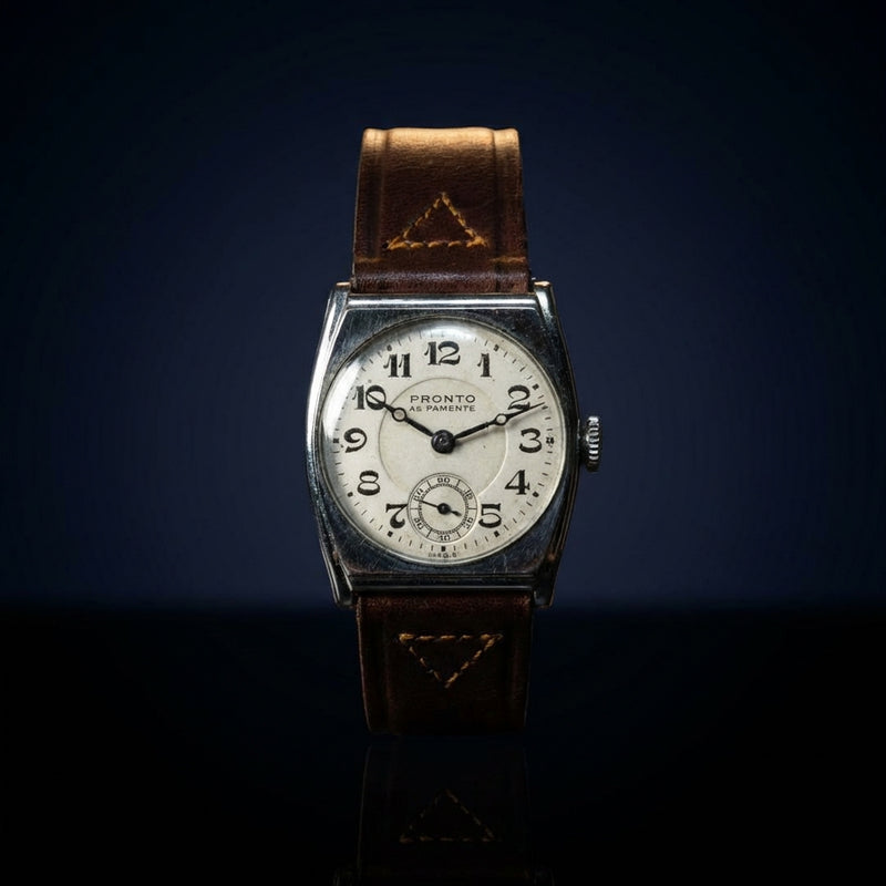 Hand-wound Square Watch Mechanical Wristwatch Classic Style Mens