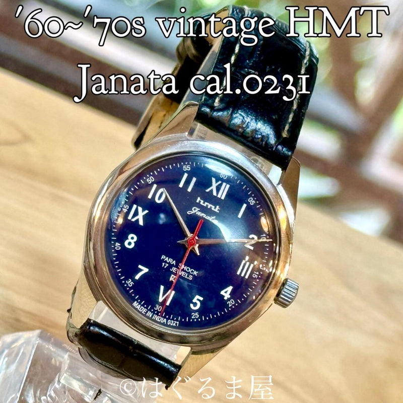 Hmt Janata Mens Watch Hand-wound Mechanical Vintage 1960s/70s Serviced Classic