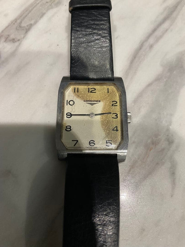 Mens Hand-wound Vintage Watch Working Condition Mechanical Movement