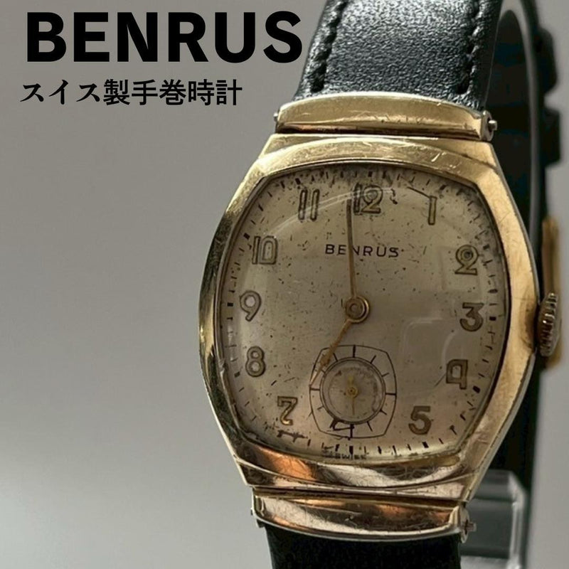 Benrus Swiss-made Hand-wound Watch 1950s Small Seconds Vintage Mechanical