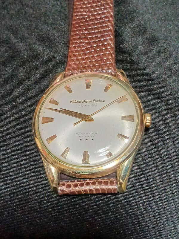 Super Deluxe Three Star  Watch Vintage Mens Dress Watch Japan