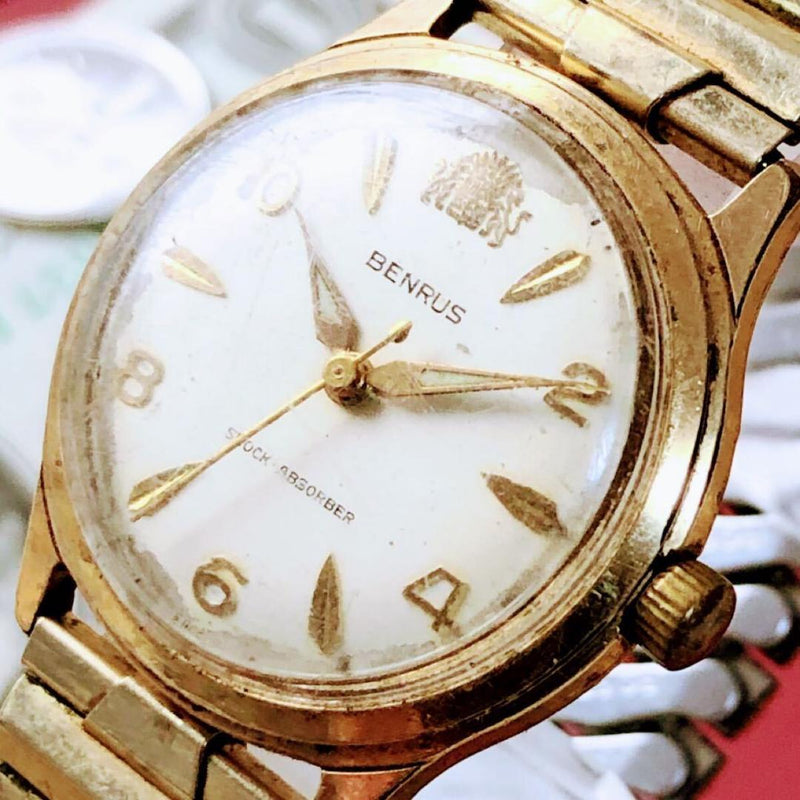 Wristwatch 3554 Chic Antique Mens Watch Manual Wind Working Condition