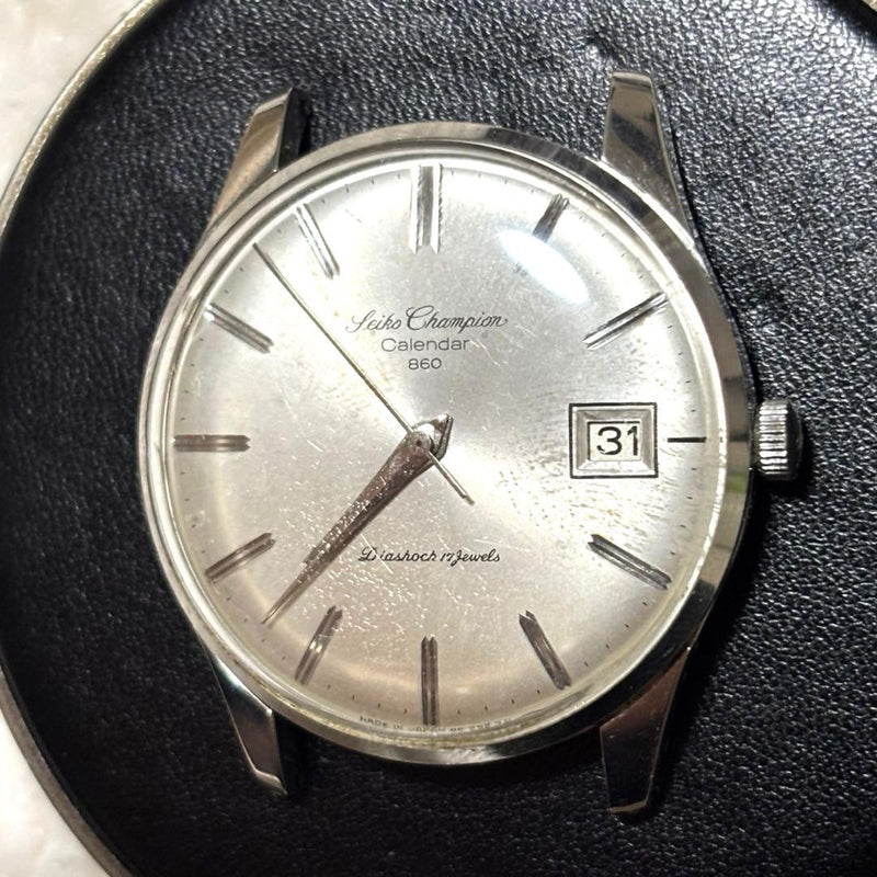Champion 860 Calendar Vintage Watch Working Mens Japan Made Mechanical