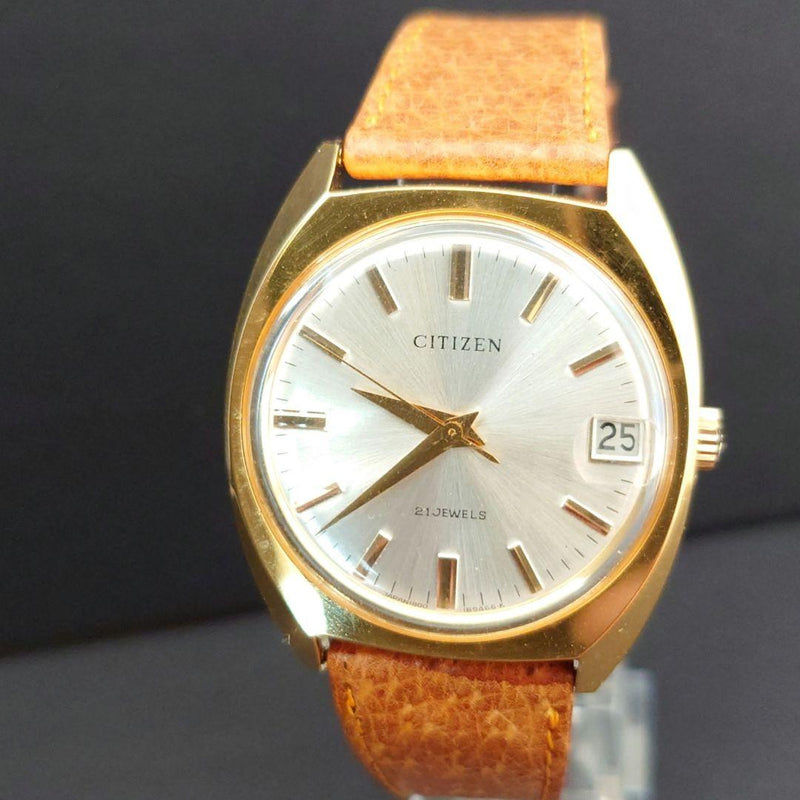 Vintage  21 Jewels Calendar Manual Winding Watch Working. Classic Dress