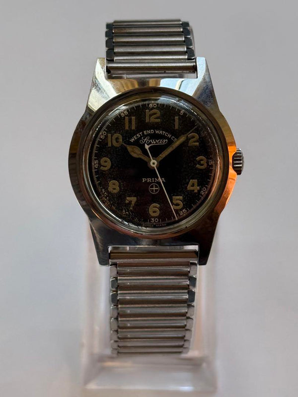 Swiss Manual Wind Watch 35.2mm Vintage Style Mens Dress