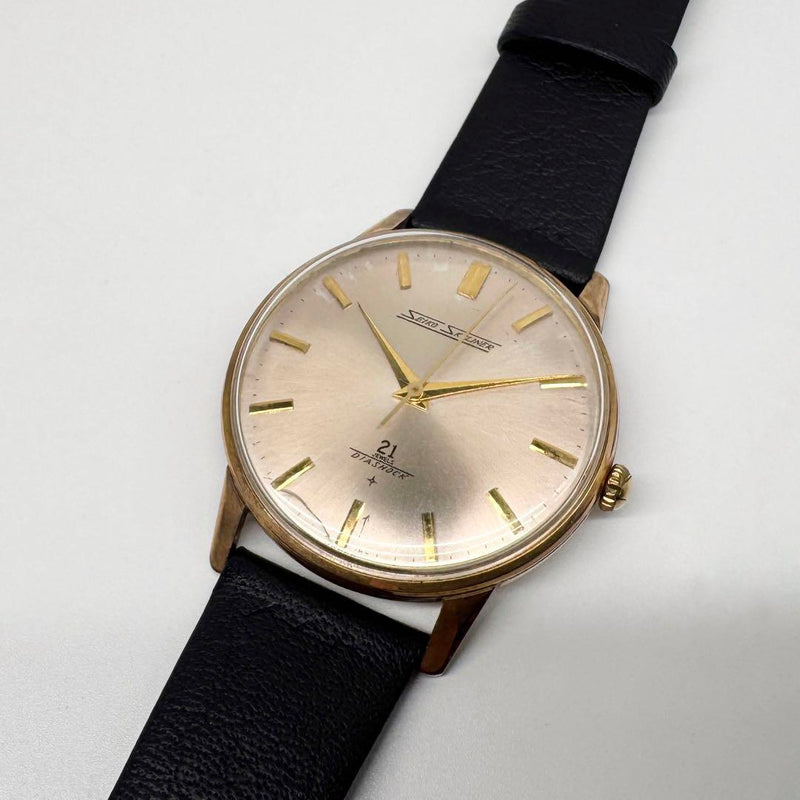 Skyliner Gold Watch Antique Mens Wristwatch Vintage Mechanical Timepiece