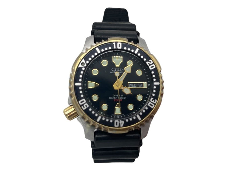Diver Watch Gn-4-s Hand-wound Gold-tone Vintage Working Condition Mens