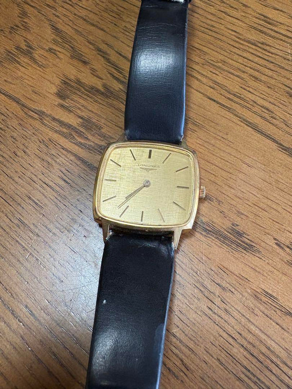 Manual-wind Antique Watch Gold Square Dress Watch Working Condition
