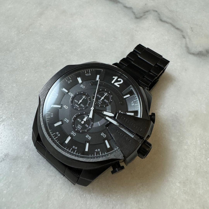 Mega Chief Dz4283 Chronograph Watch Stainless Steel Oversized Mens Fashion Watch