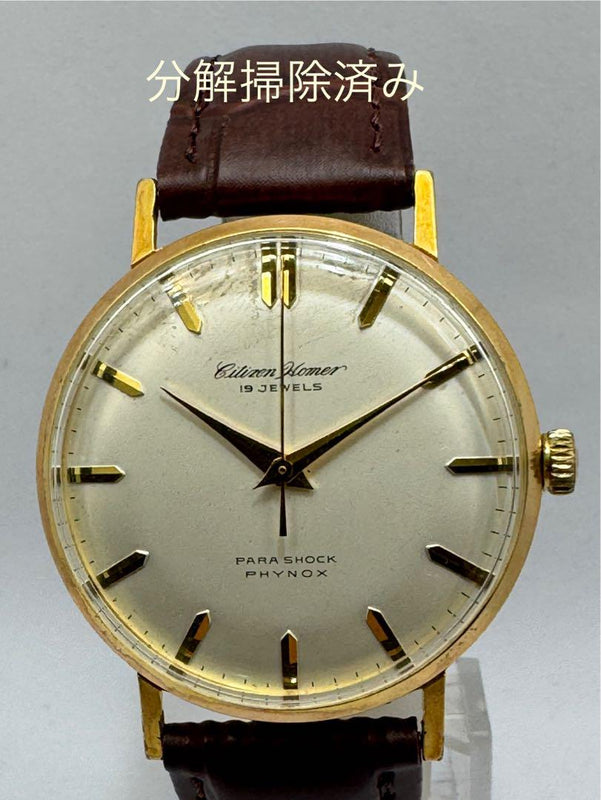 Homer Manual Winding Watch 19 Jewels Para Shock Overhauled Vintage