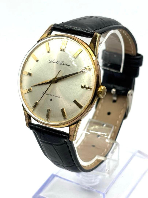 Cronos Hand-wound Wristwatch 21 Jewels Vintage Mechanical Watch