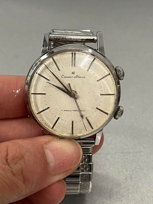 Vintage  Alarm Wristwatch 4h System Double Case Back Japanese First