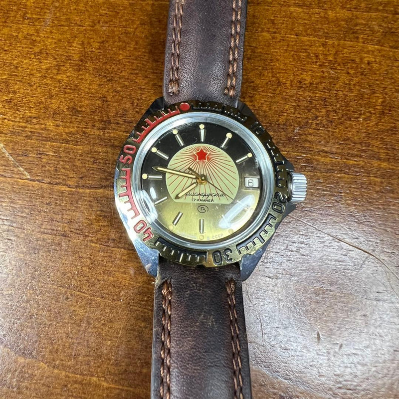 Vintage Soviet  Hand-winding Watch Stainless Steel Collectible Mechanical