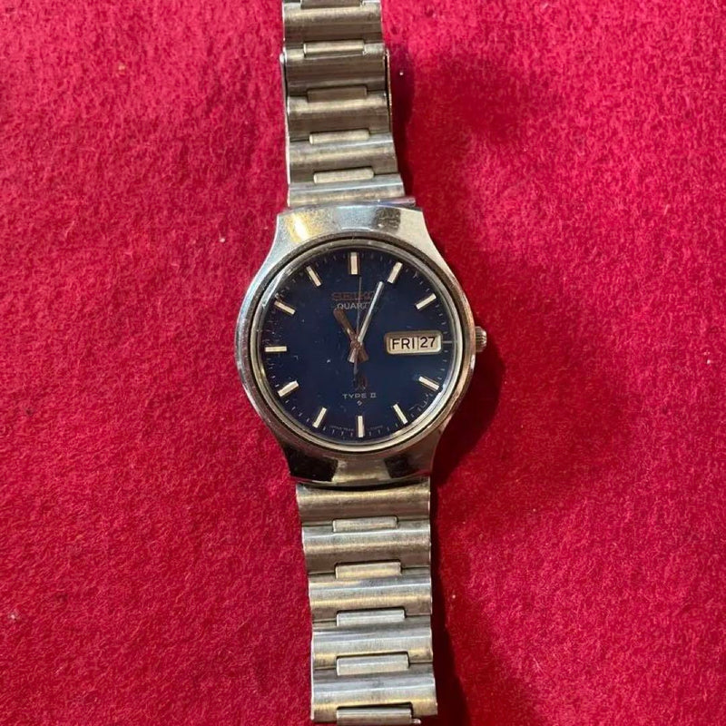 Quartz Type Ii Watch Vintage Analog Wristwatch Japan Made Collectible