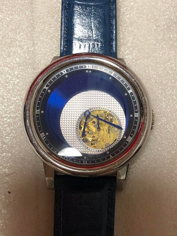 Parliament Open Heart  Skeleton Watch Mens Mechanical Wrist Watch