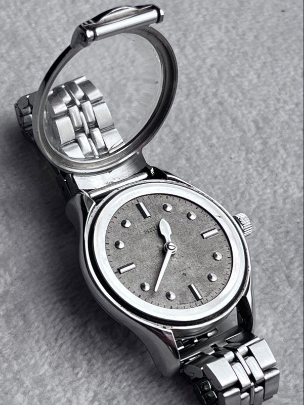 6618-6000 Manual Wind Watch Suwa Seikosha Visually Impaired Vintage