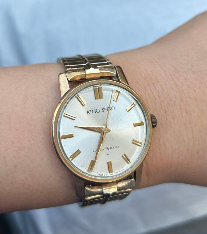 King  Diashock 25 Jewels Vintage Watch Working Condition Collectible