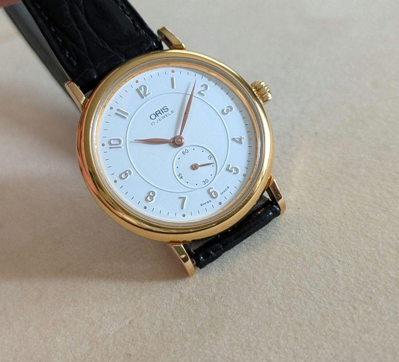 7423 Hand-wound Watch Small Seconds Mechanical Movement Classic Dress Watch