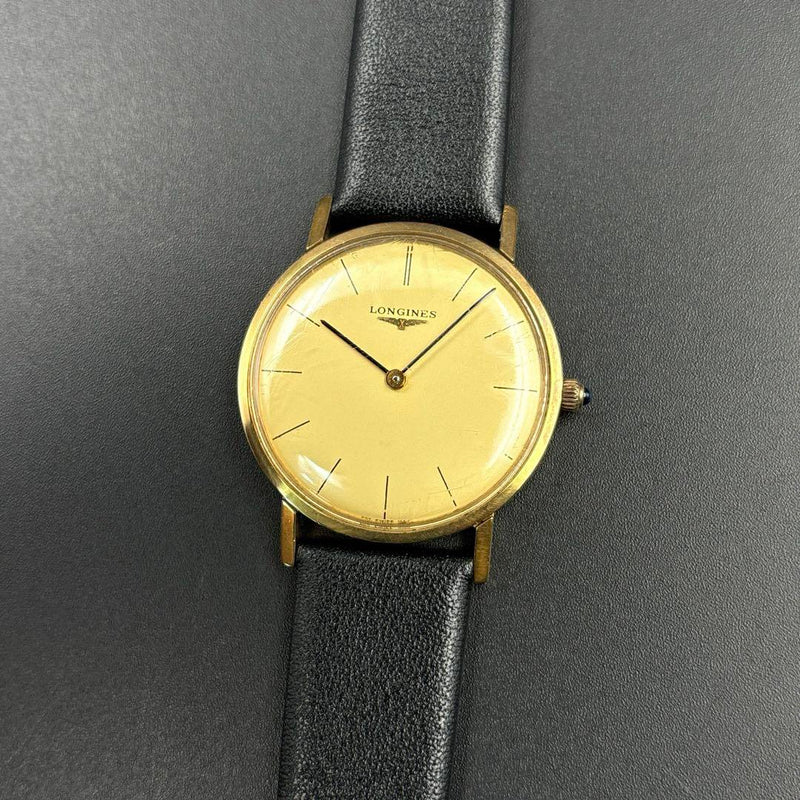 Vintage Hand-wound Watch Slim Case Classic Dress Wristwatch