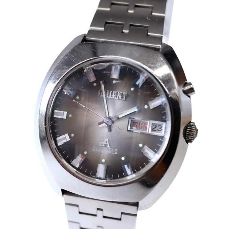 Chrono Ace Revival  Watch 9-sided Cut Glass Silver Mens