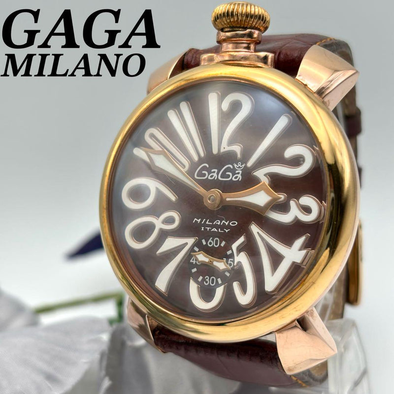 Gaga Milano Manuele 48mm Hand-wound Wristwatch Swiss Movement Luxury Watch Mens