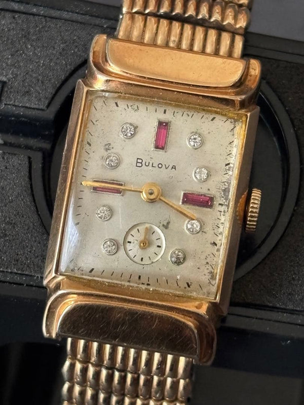 Hand-winding Watch Small Seconds Rectangular Case Vintage Style Dress