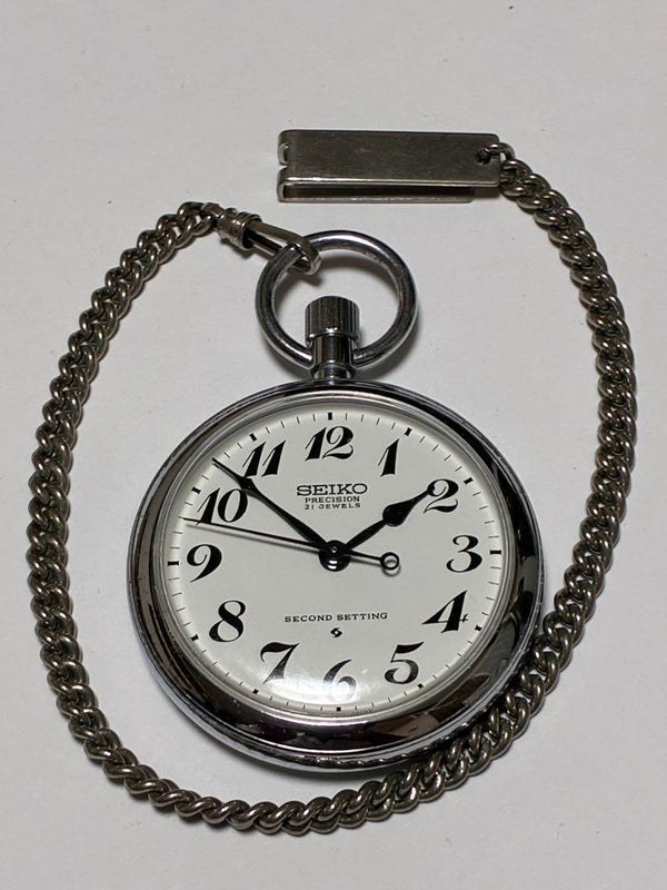 Precision Japanese National Railways Pocket Watch Hand-wound Mechanical