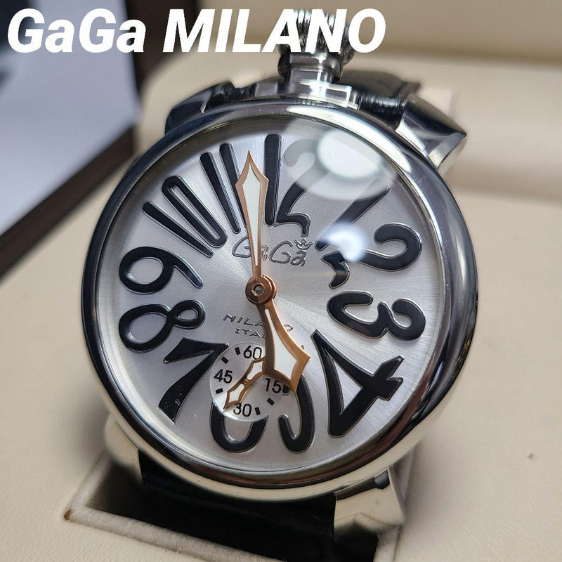 Gaga Milano Manuele 48 Hand-wound Mechanical Watch Mens Analog Wristwatch