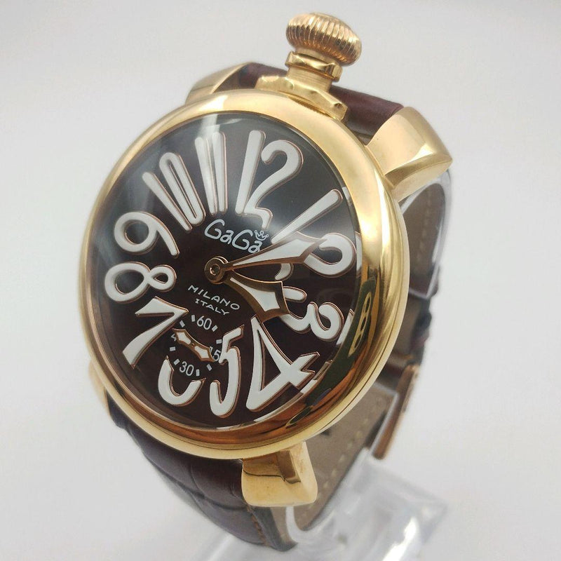 Gaga Milano Manuale 48 Hand-winding Watch Swiss Wristwatch Mechanical Movement