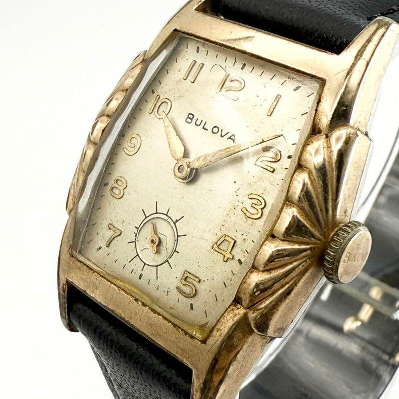 Hand-wound Watch 10k Vintage Gold Filled Mens Dress Watch Mechanical