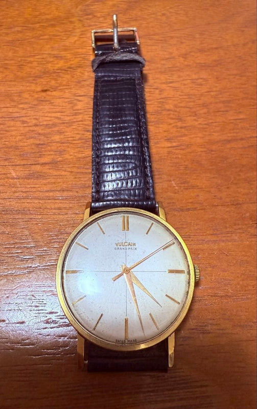 Vulcain Hand-wound Watch Gold Color Analog Timepiece Luxury Mechanical